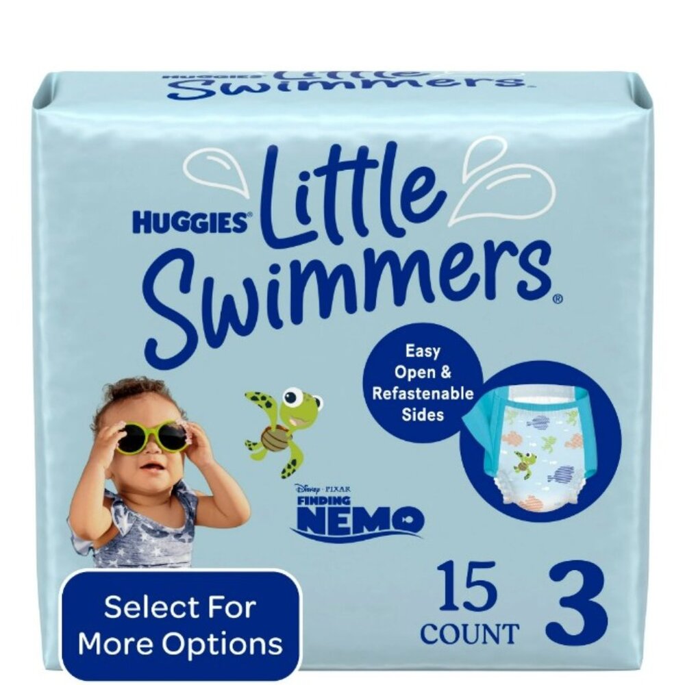 6 Packs of Huggies Little Swimmers Disposable Swim Pants Sizes 3, 4 and 5-6